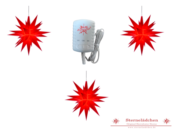 Preview: Herrnhuter Sterne-Set "Flexi" A4, rot